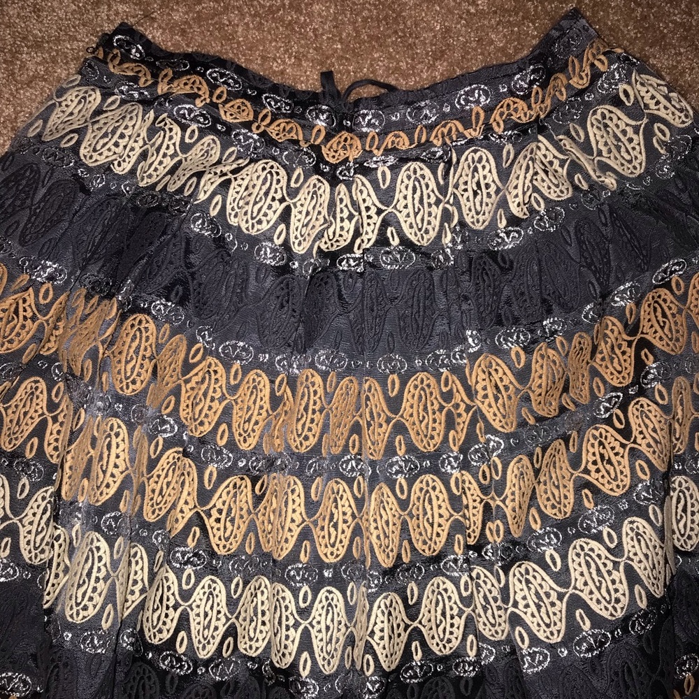 Boho embroidery pleated skirt - Picture 2 of 6